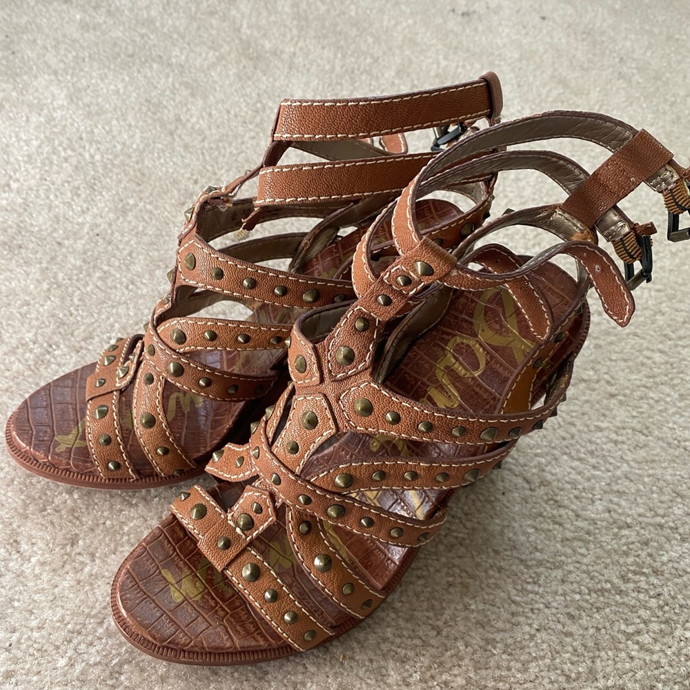 Sam Edelman strappy block heels